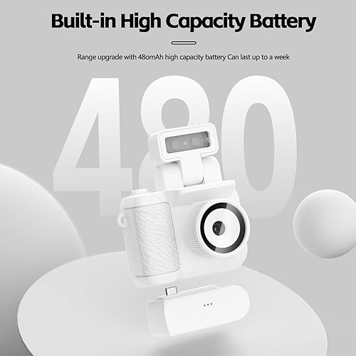 Miniatura 5 de Mini cámara digital, cámara Keychina con grabadora de video HD de 1080P, pantalla de visualización de 1.44 pulgadas con tarjeta 32G, flash abatible,