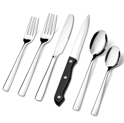HIWARE 48-Piece Silverware Set