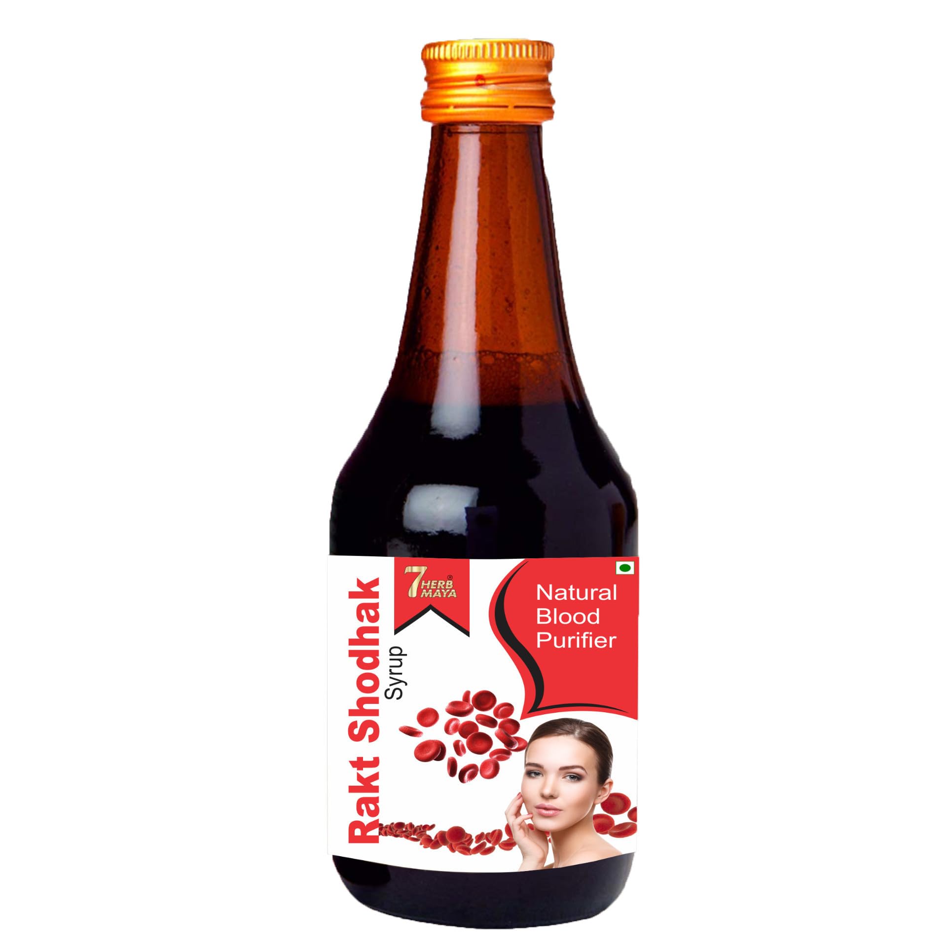 7herbmaya blood purifier syrup | control skin problems | naturally reduce acne & pimples 200ml