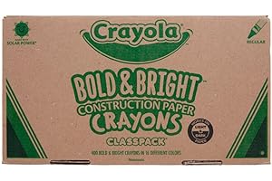 Crayola Construction Paper for Kids, 96 Count Bulk Assorted School Supplies