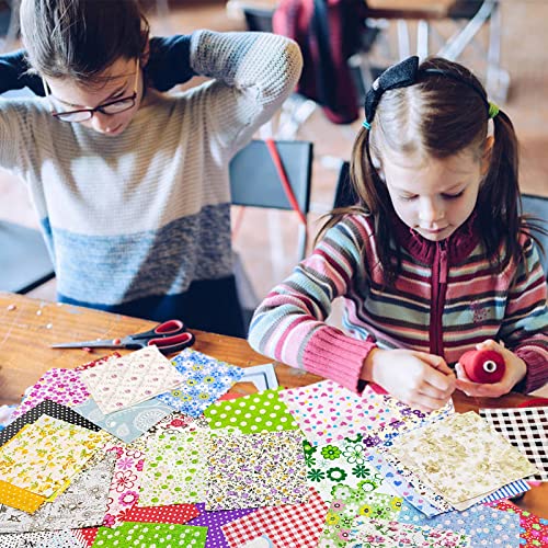 Ysanciuu YS338753 120 Pcs 4'' X 4'' Cotton Craft Fabric Bundle Squares,Diy Sewing Quarters Bundle,Precut Cotton Fabric Bundles thumb #5