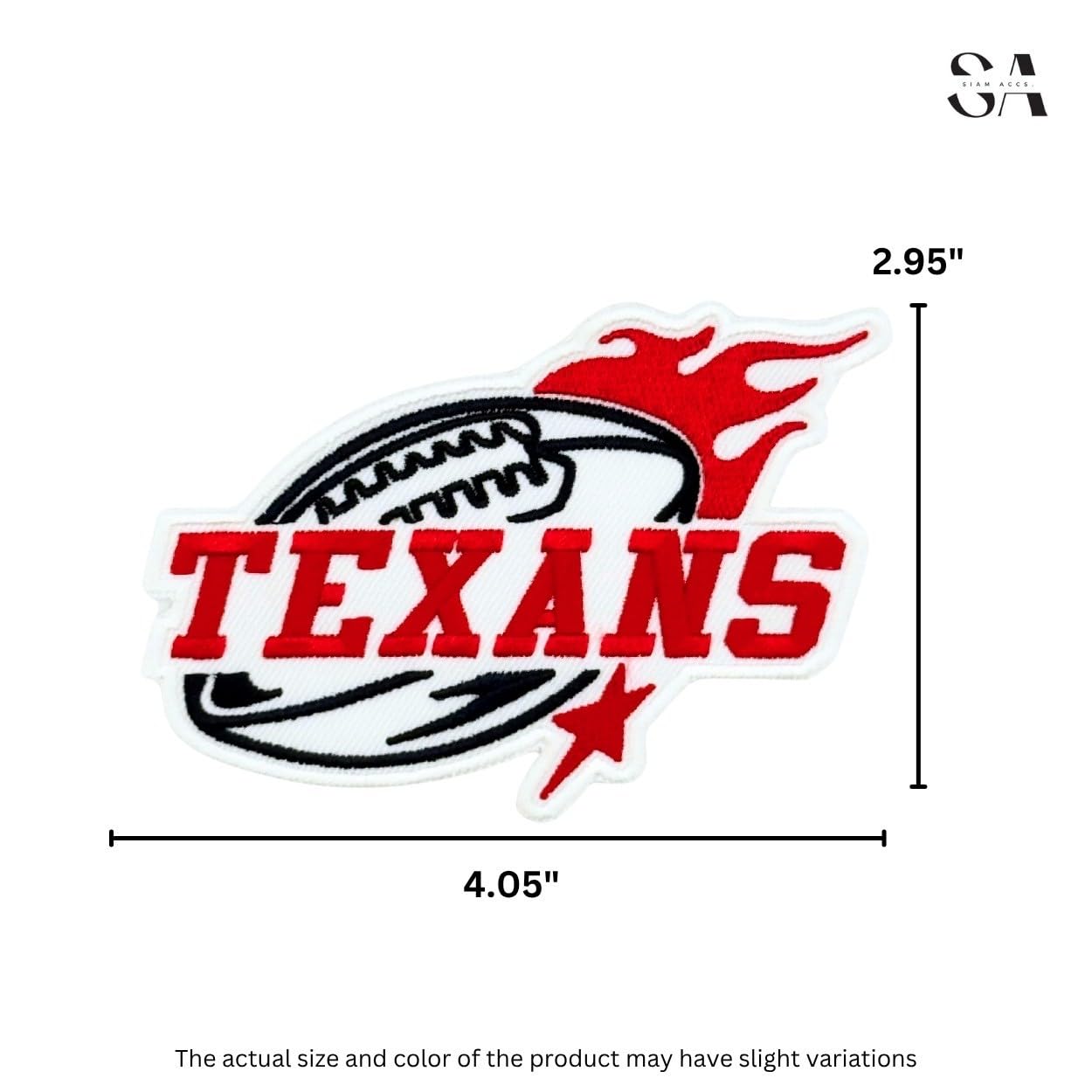 Texans Football Aufnäher - Stickerei Patch Zum Aufbügeln Oder Aufnähen