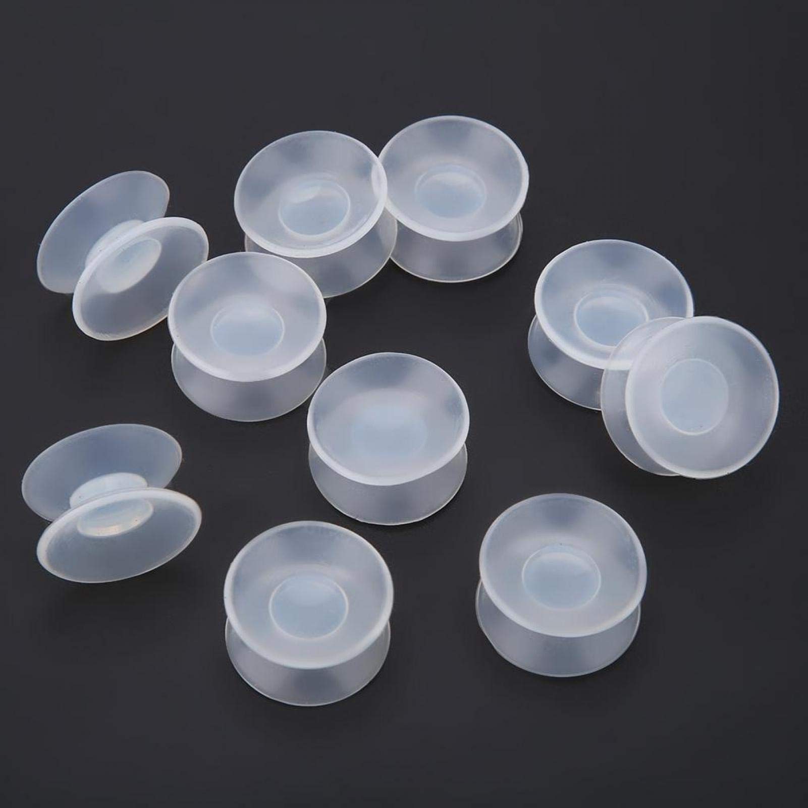 10 Ventose Bifacciali Trasparenti - PVC/Silicone Per Vetro, Cucina, Bagno - Foto 10