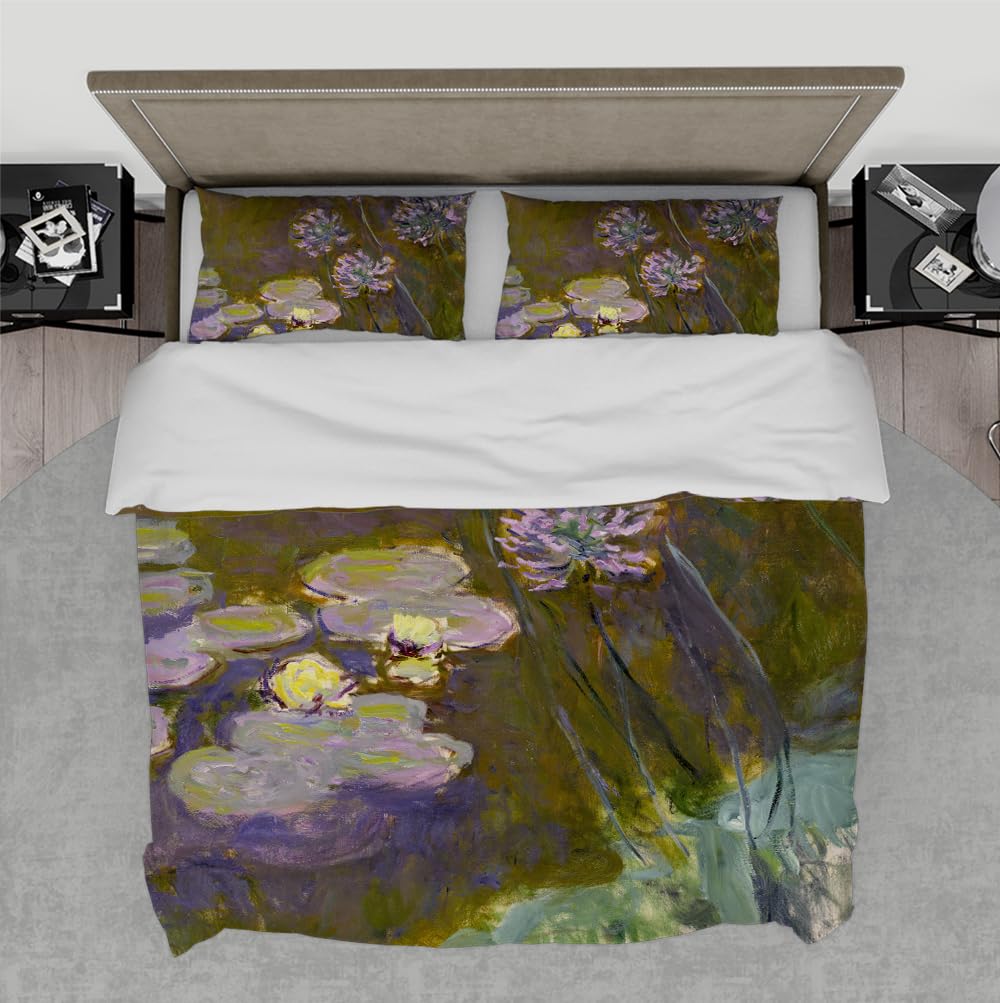 Housse de couette fleurs élégantes 240x220 cm en textile doux supérieur et finitions de luxe