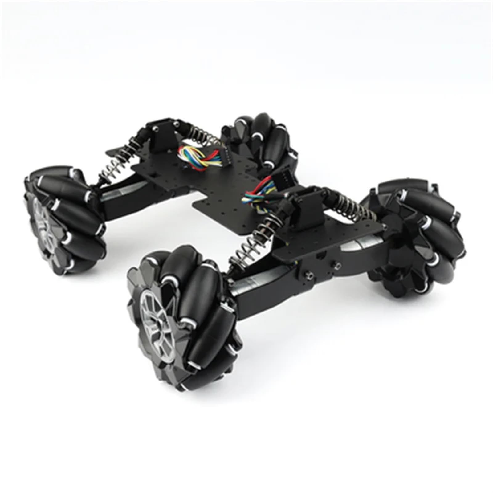 Kit de Chasis de Coche Robot de Rueda omnidireccional Mecanum for suspensión Ajustable Arduino sin Montar