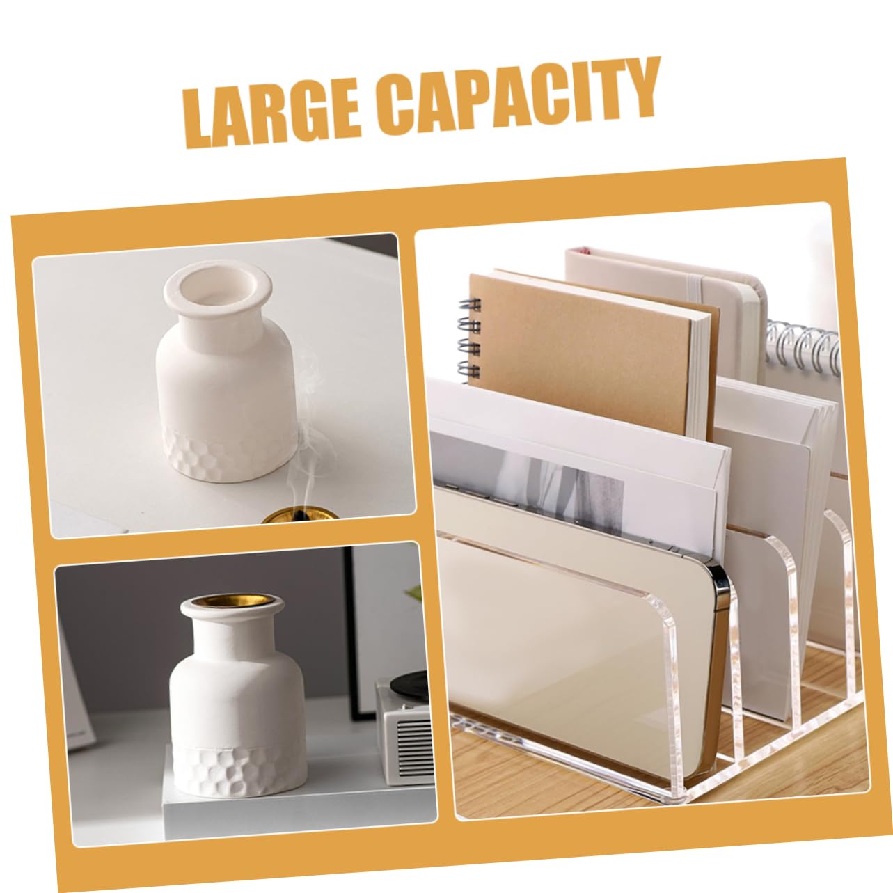 Organizador de Archivos Vertical de Escritorio de 5 Compartimentos