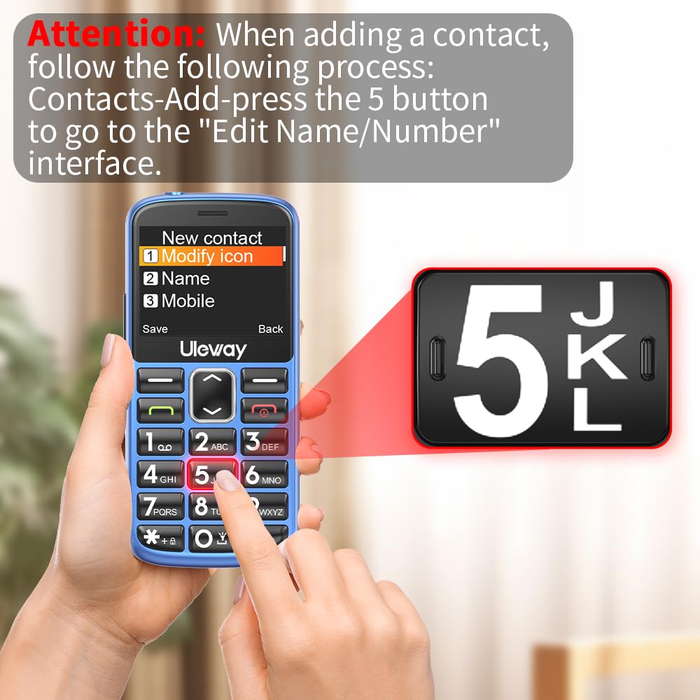 Telefon komórkowy 4G dla seniorów bez umowy, telefon komórkowy z dużymi przyciskami, bez simlocka, telefon komórkowy dla seniorów ze stacją ładującą, przycisk alarmowy 1000 mAh, wyświetlacz 2,4