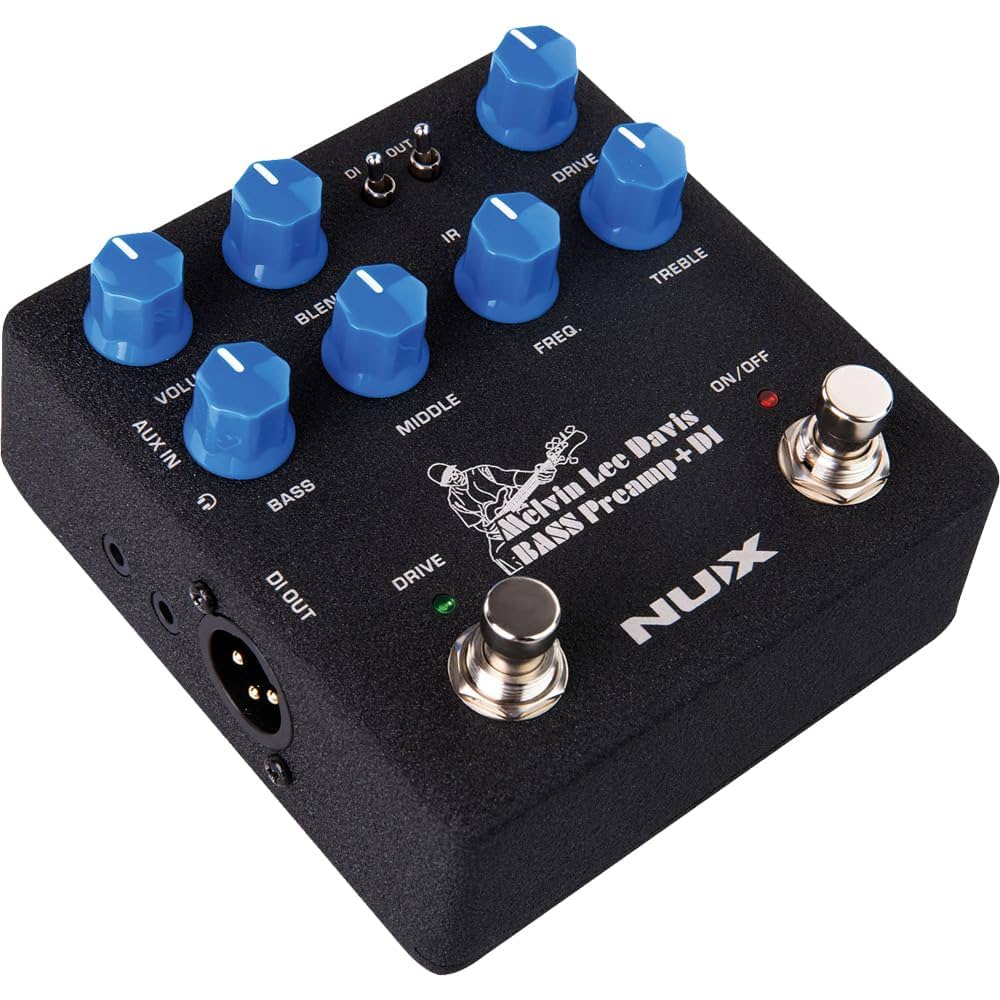 Pedal Nux Melvin Lee Davis Preamp e DI Para Baixo Nbp5