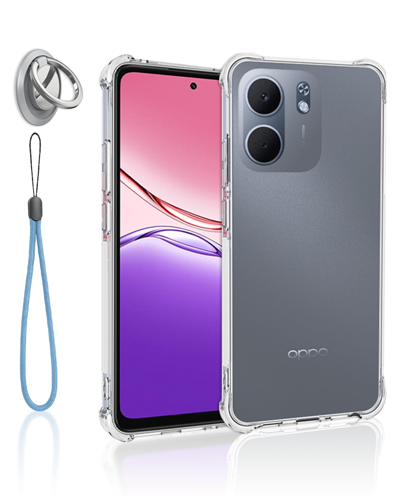 Amazon.co.jp: For OPPO A5x ケース 全透明 保護カバー 車載ホルダー