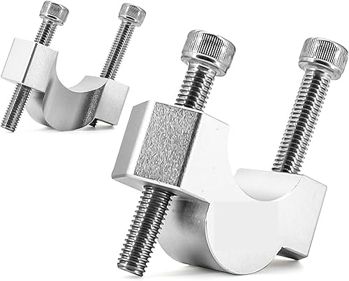 MRMALL F850GS ADV CNC 28mm Handlebar Risers Clamp Height Up Adapter Compatible with BMW F850GS Adventure F 850 GS F850 Adv 2018 2019 (Color  Silver