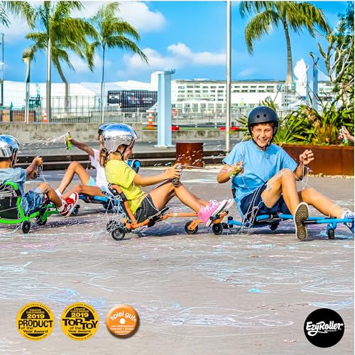EzyRoller Drifter X Trike Dreirad Drift Kinderfahrzeug Spielgeräte für draußen Dreirad Kinder Dreiradscooter 6-14+ Jahre (orange)