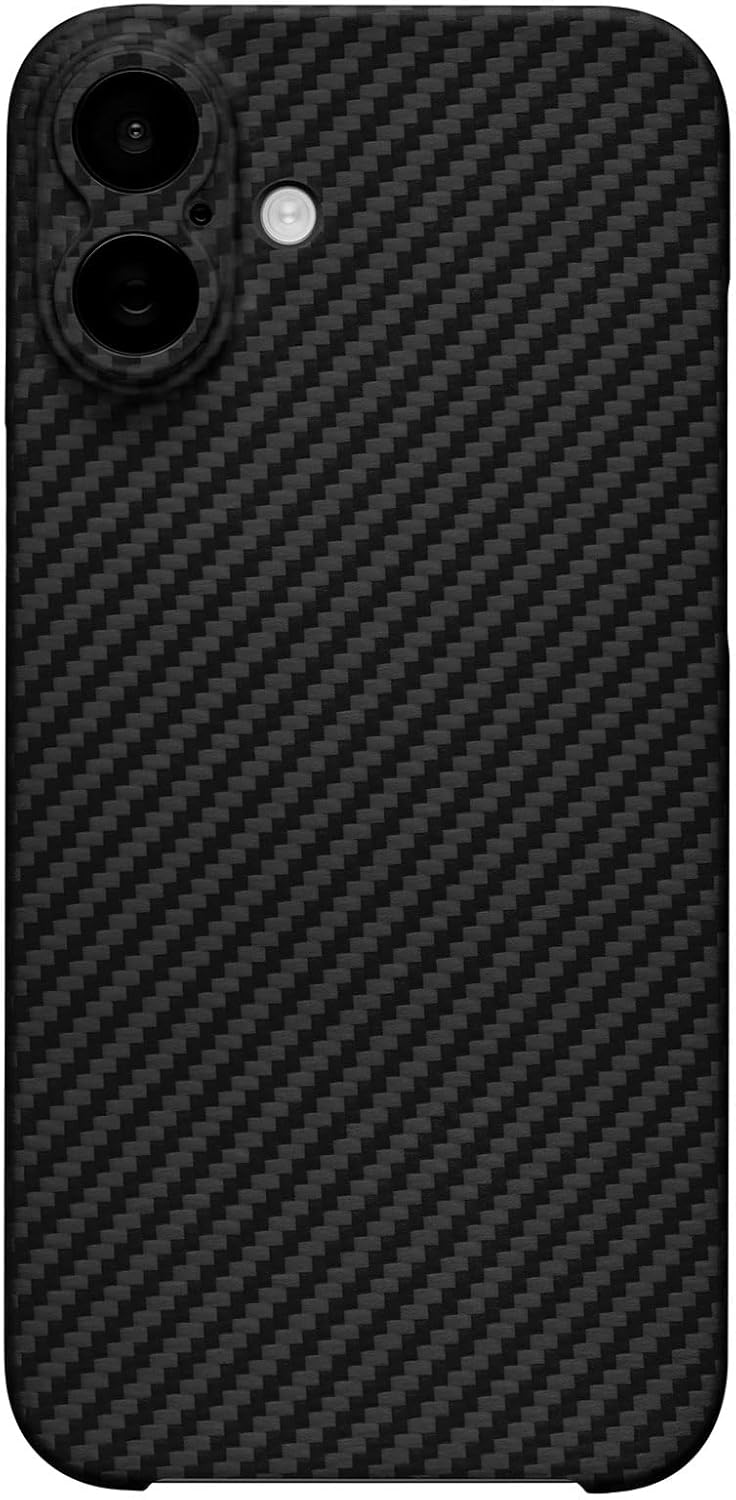 Latercase | Compatible with iPhone 16 Plus | Classic | Durable iPhone 16 Plus Phone Case | 0.6mm Thin Aramid Fiber, 10 Grams, Precision Lasercut, Full Camera Protection, Nonslip Matte Finish