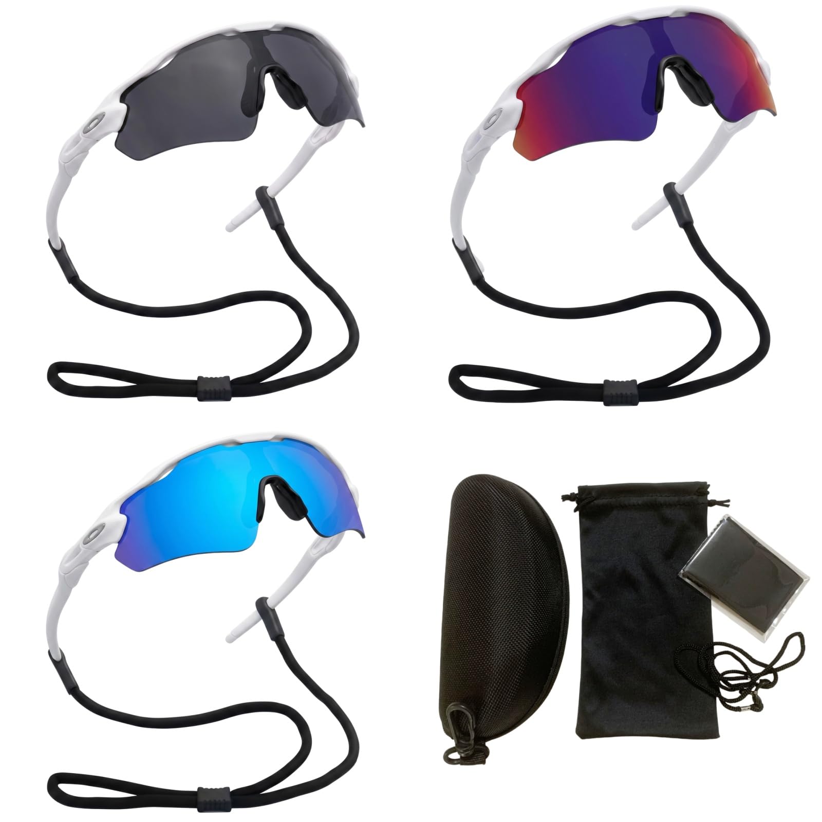 JPRO vision gafas running, 3 Pares Ciclismo Polarizadas UV400 TR90