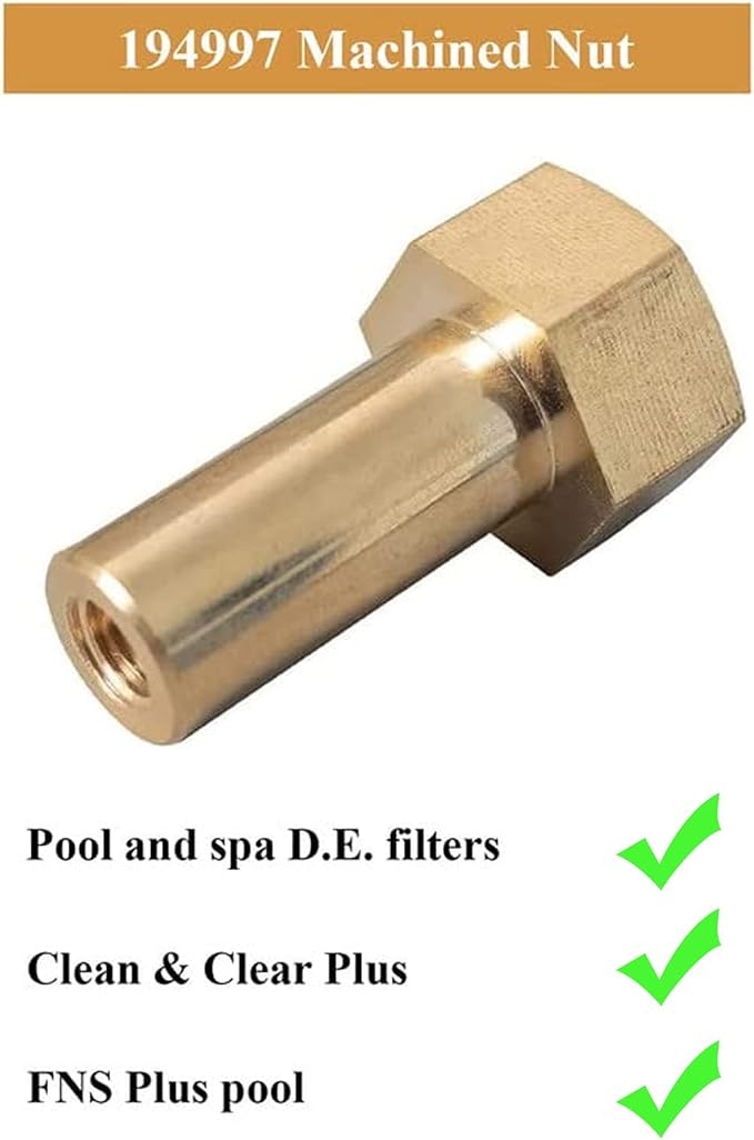 2Pcs 194997 Tuerca Maquinada para Filtros de Piscina y Spa miniatura 4