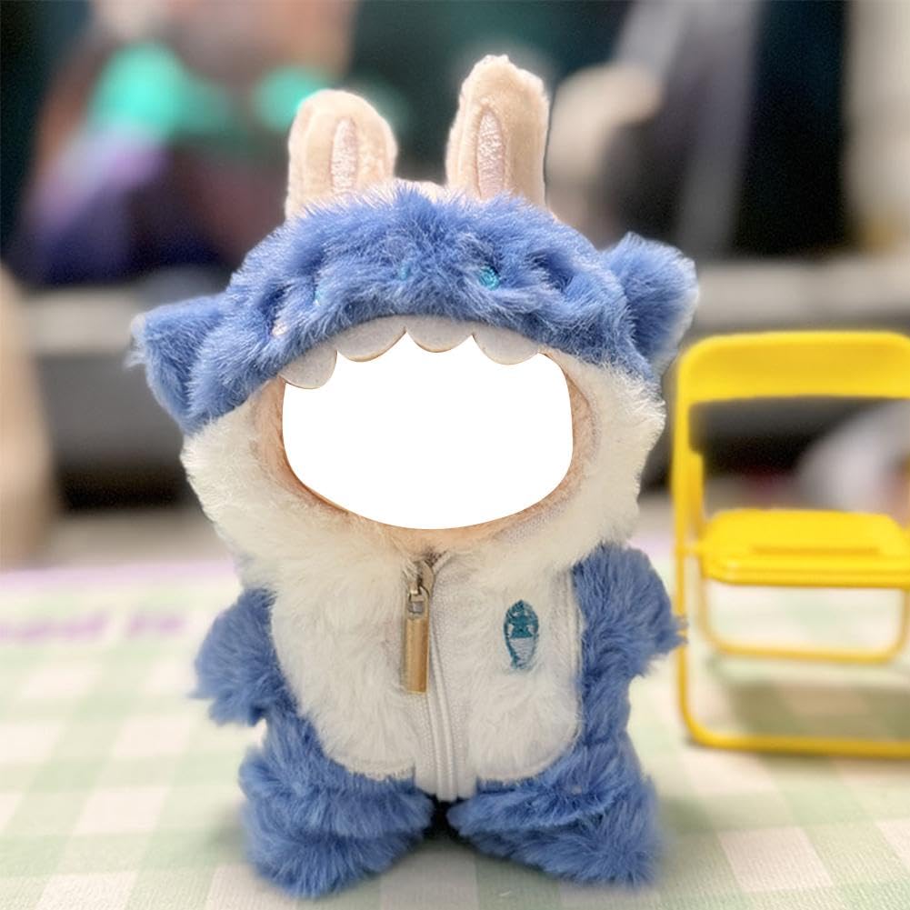 Zimomo Vestiti per bambole Labubu – Carino squalo vestito per 17 cm (17 cm) 1 pezzo accessorio