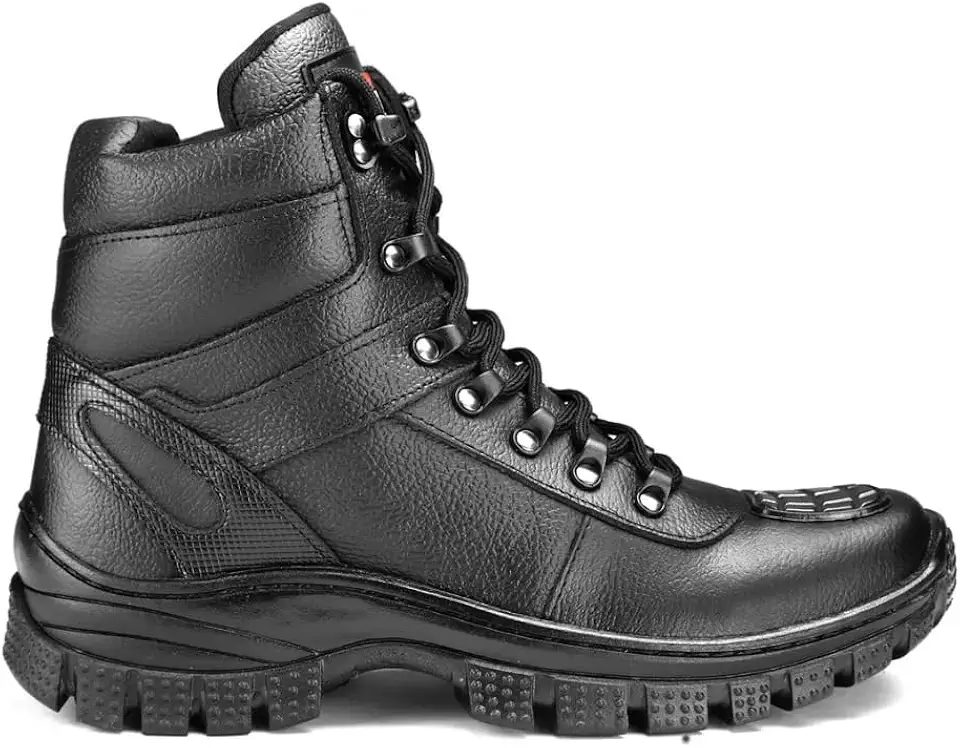 Bota Coturno Masculino Militar Adventure Couro 100% Legitimo