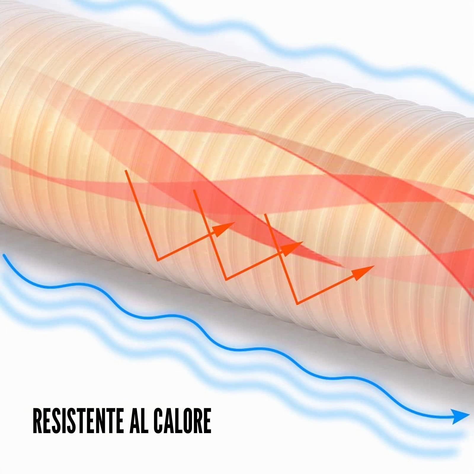 Tubo Flessibile del Condizionatore d'Aria Parti di Ricambio del Tubo Flessibile di Scarico Flessibile Universale Portatile Diametro 150mm Aadattatore per Climatizzatore Antiorario&senso orario