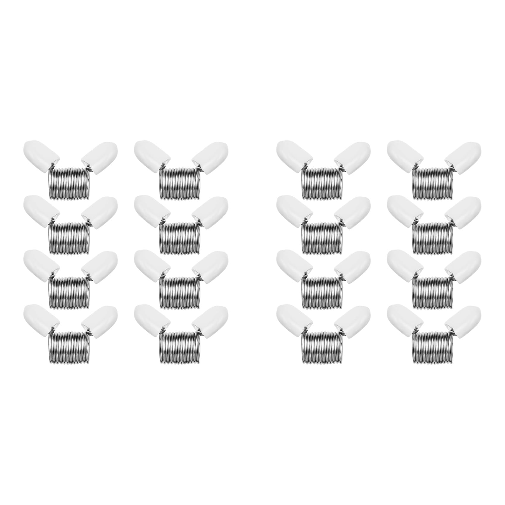 Hndhbfgrt Bead Stopper, 16Pcs Jewelry Making Spring Bead Clamps for Jewelry Making Bead Wire Ends Jewelry Making Tool