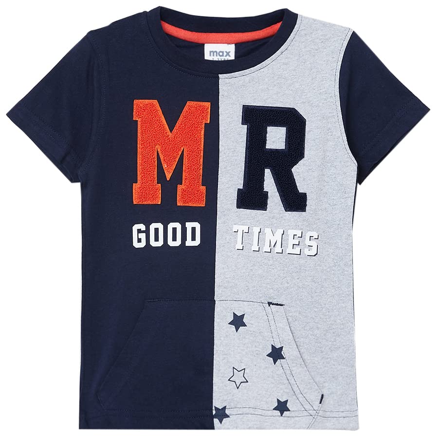 Image of Max Boys Printed Round Neck T-Shirt