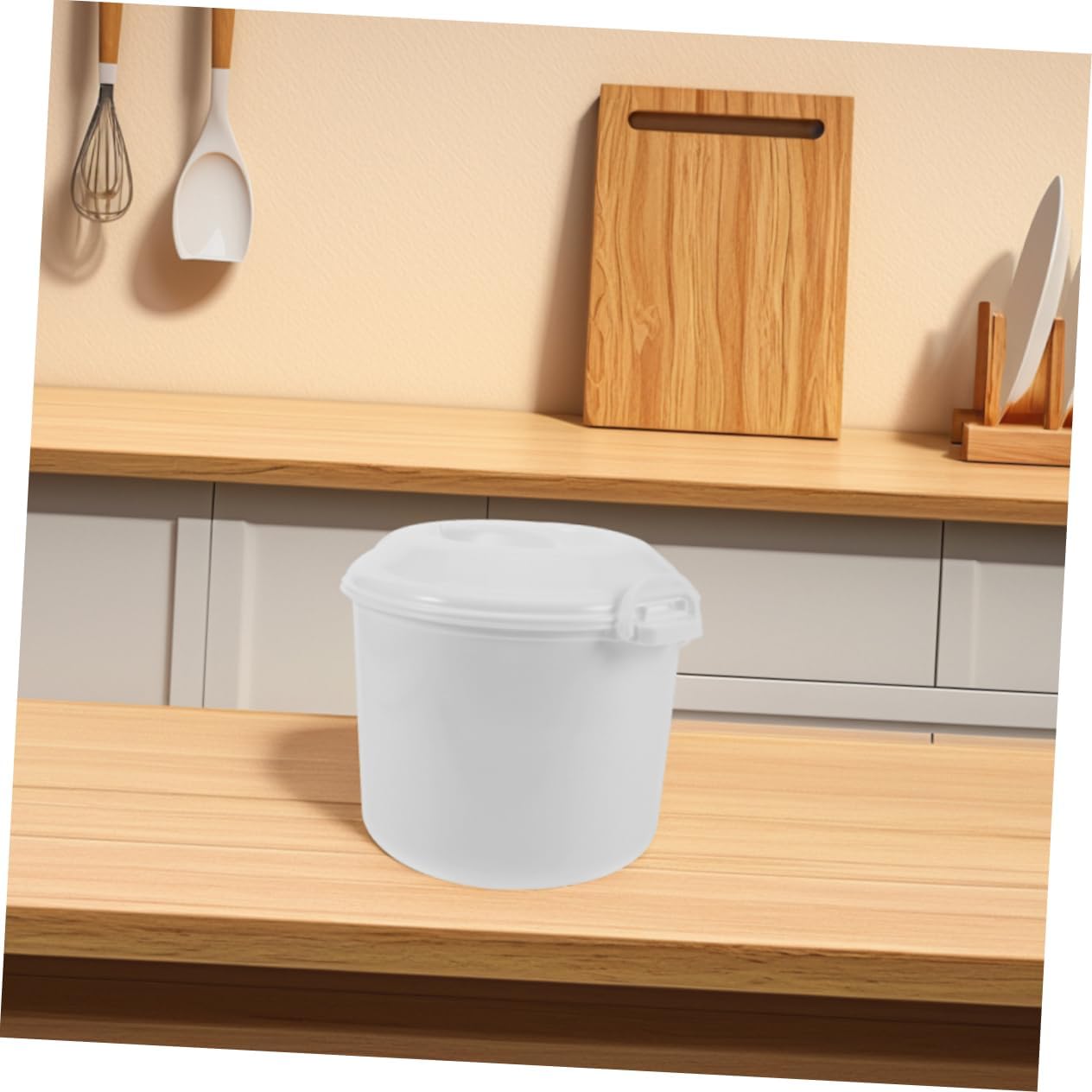 Microwave Rice Cooker with Lid Capacity for Cooking Rice Noodles Vegetables Convenient and Portable Cookware for Preparation