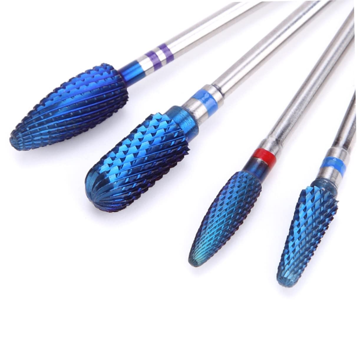 Healeved 2pezzi Punta Per Trapano Unghie Acciaio Tungsteno Strumento Di Lucidatura Per Nail Art Testa Di Macinazione Resistente e Compatta Per Unghie e Morta Per Manicure e Pedicure