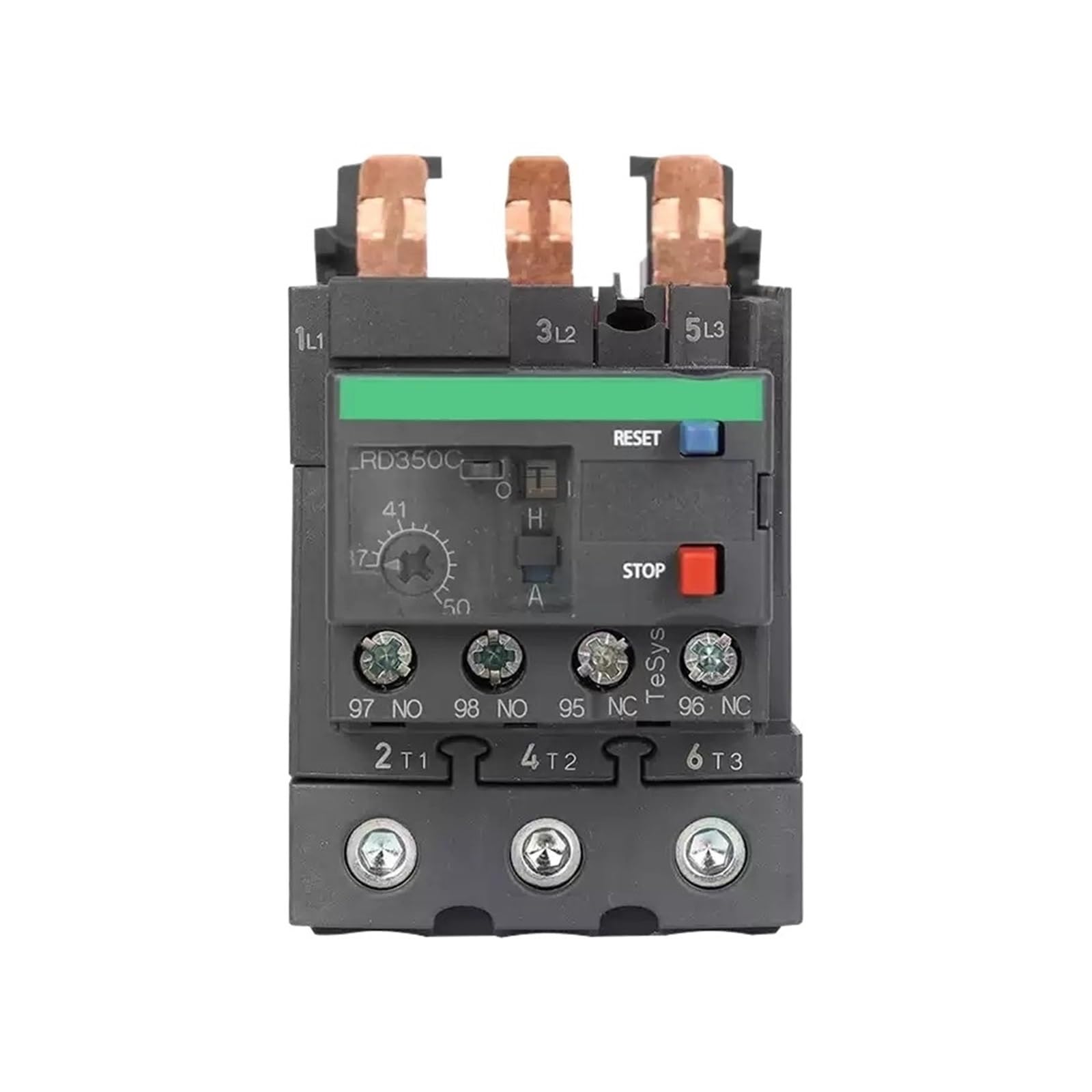 Relais de surcharge LRD350C 37-50A pour protection thermique de moteur triphasé
