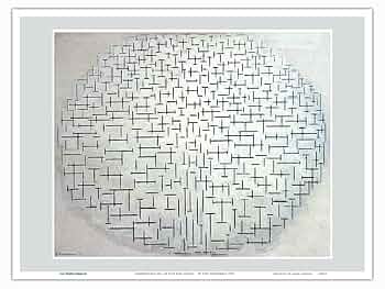 ピート・モンドリアン、『海（突堤と海原）』、希少な画集より Amazon.co.jp: コンポジション No.10 桟橋と海 - ピエト