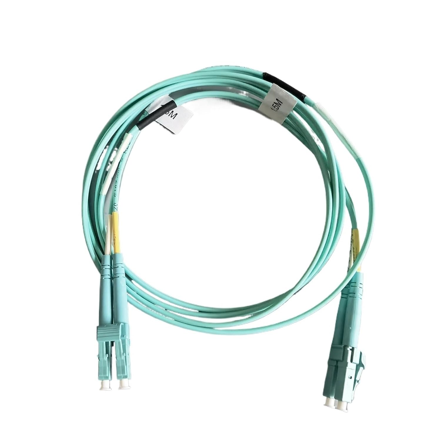 OM3/OM4 Fiber Optic Cable 1M-50M LC-LC 50/125μm Duplex FTTR Fiber Optic Patch Cord 2-Core Low Insertion Loss & High Return Loss(OM4 Dual LCupc 5M)