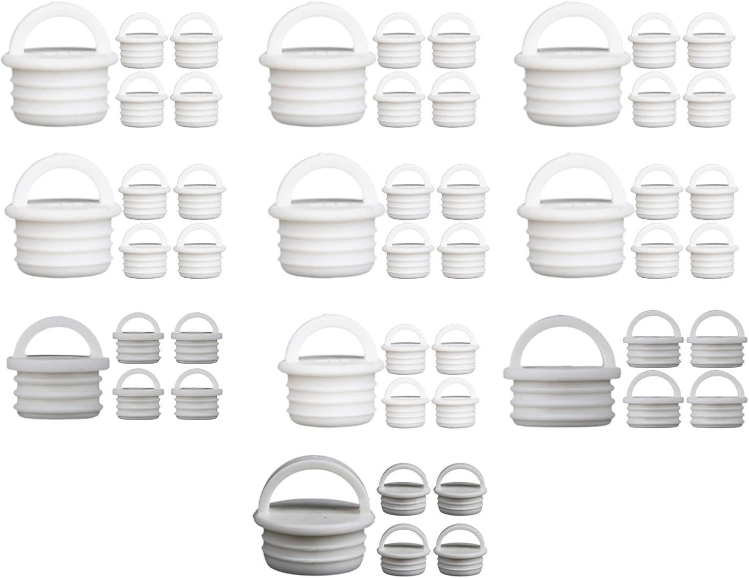 ECOMISTIQ® 5X Rotating Mop Bucket Drain Plug Parts Replacement Cover Plug for Bathtub 23x19.5mm|Plugs|Nails, Screws & Fasteners|Hardware|Home Improvement