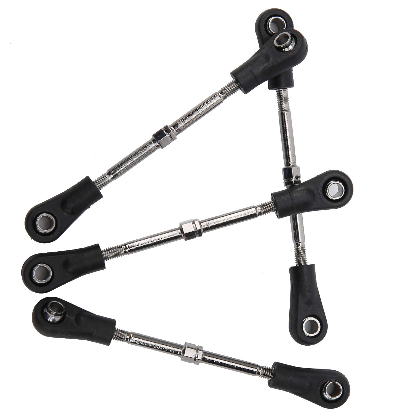 Asta di Collegamento Superiore Posteriore Regolabile con Tirante dello Sterzo RC da 4 Pezzi per Auto Fuoristrada 1/10 RC