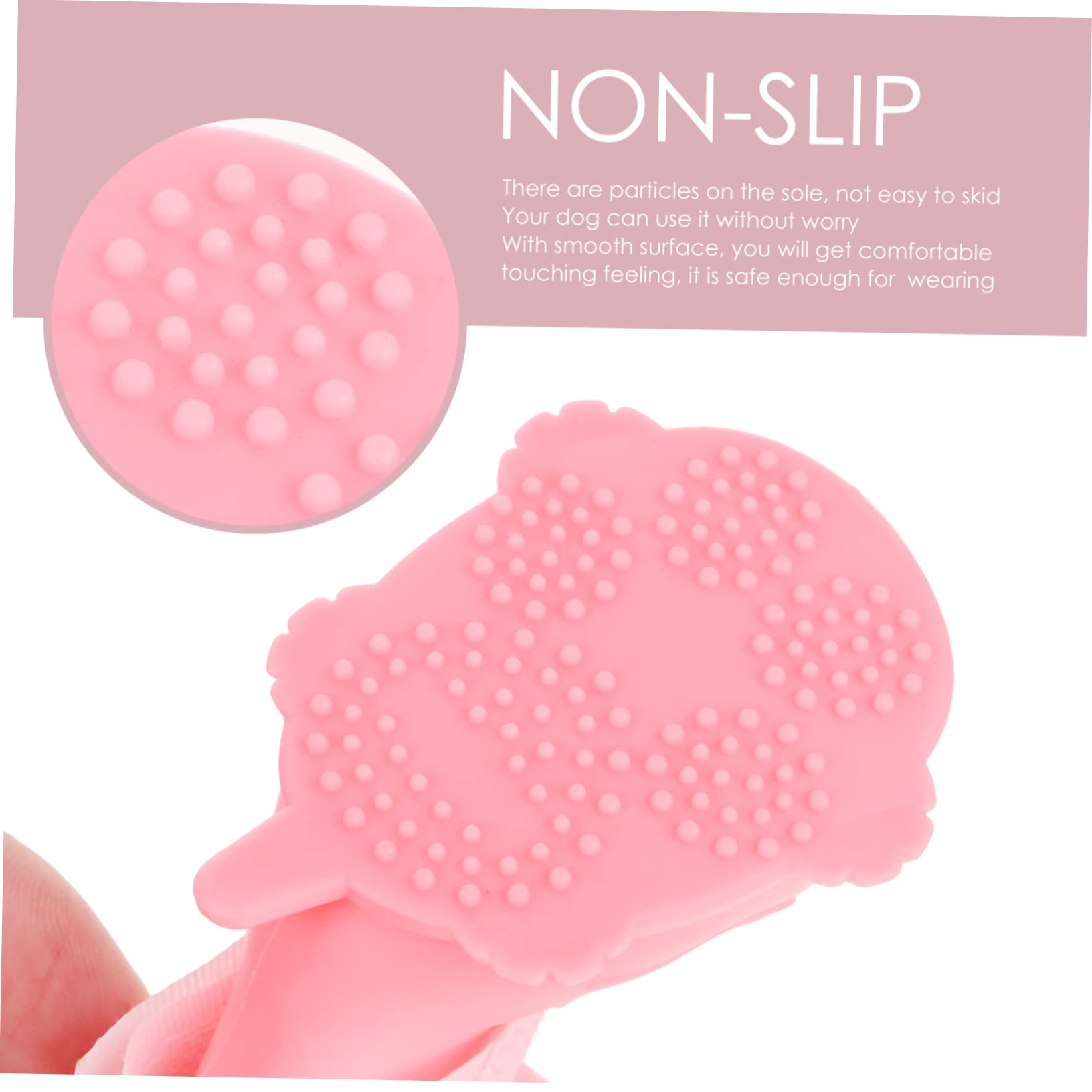 JOINPAYA 4Pcs Dog Rain Shoes Slip Puppy Boots for Outdoor Use Lightweight and Portable with Omnidirectional Design for Rainy Days