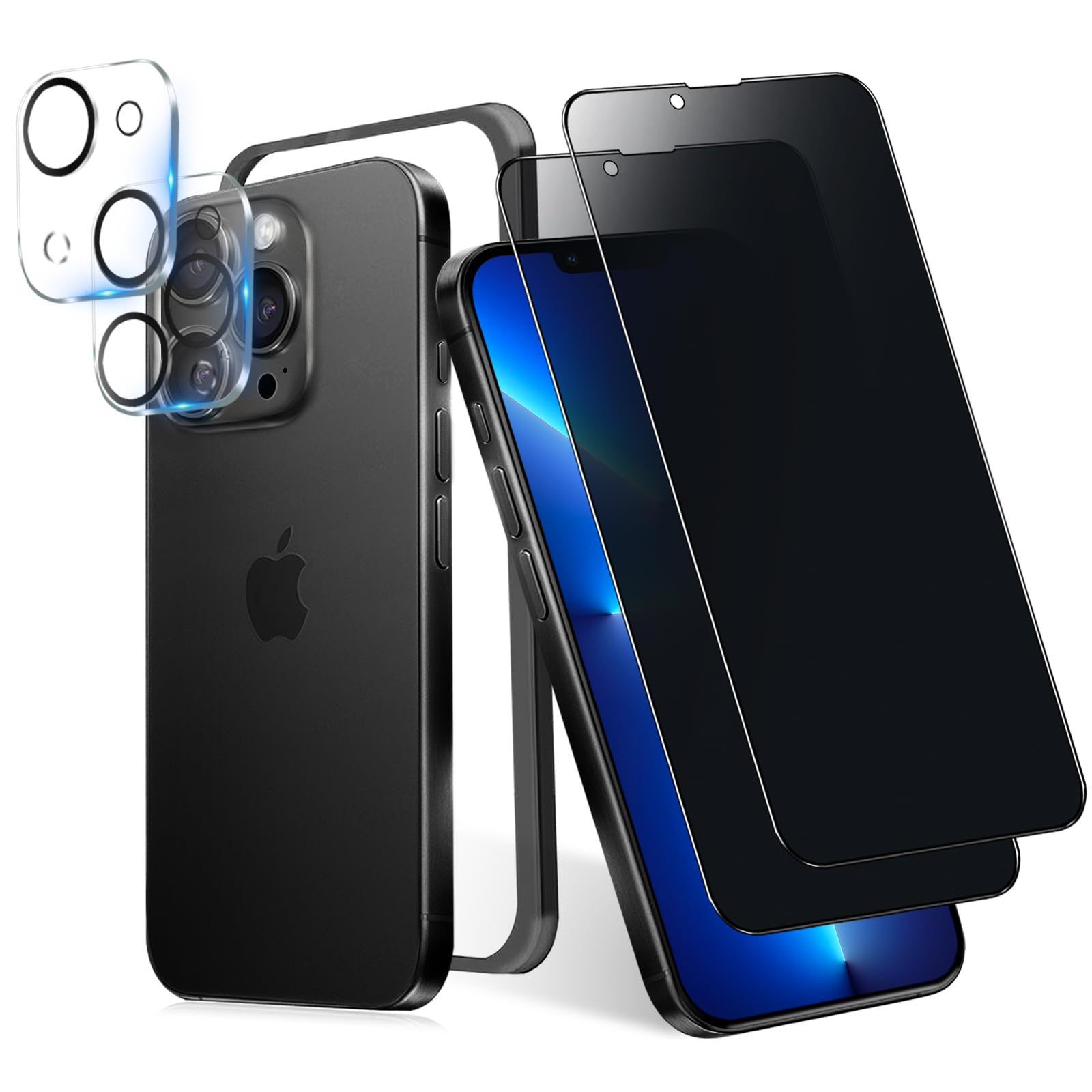 MINIKA 180度 覗き見防止フィルム iPhone 13 / iPhone…