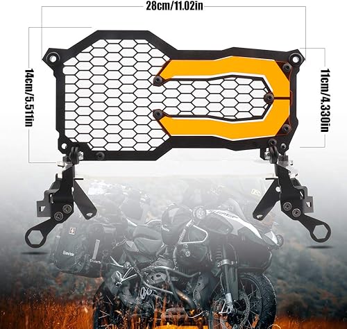 Miniatura 6 de LKV R1200GS - Protector de faros delanteros para motocicleta, soporte de luz con parche de lámpara de repuesto para BMW R1250GS Adventure 2018-2021
