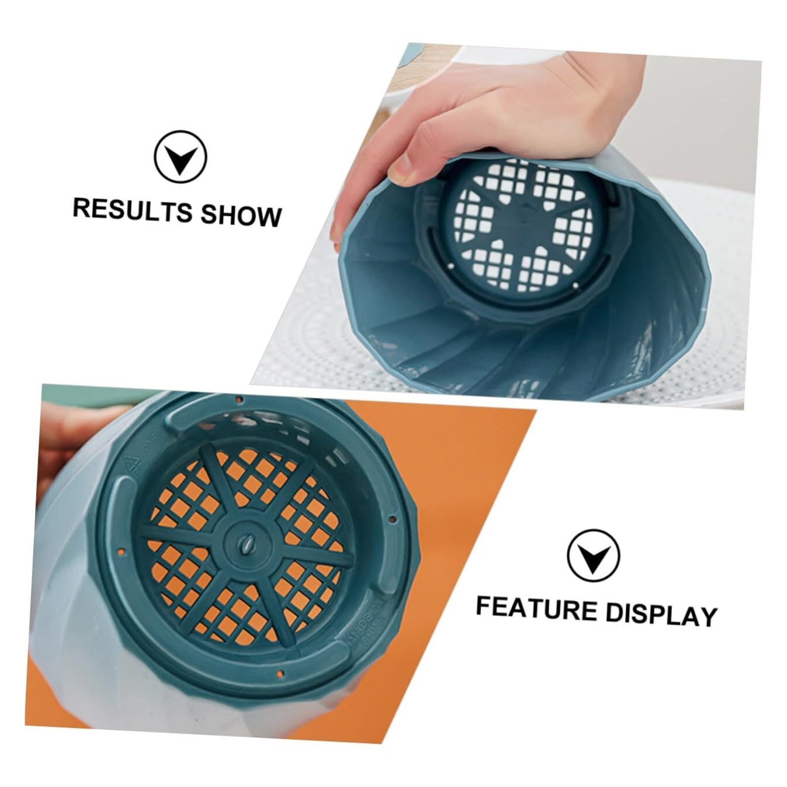 Lot de 4 pots de fleurs en plastique avec soucoupes amovibles - En polypropylène - Pour intérieur et extérieur