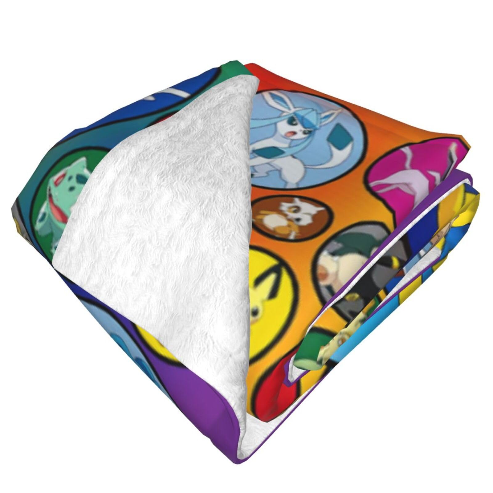 Cartoon Blanket Anime Flannel Blankets Ultra Soft Bedding Warm Throw Blanket/Towelling Quilt for Teen & Adult Black3-60 x50