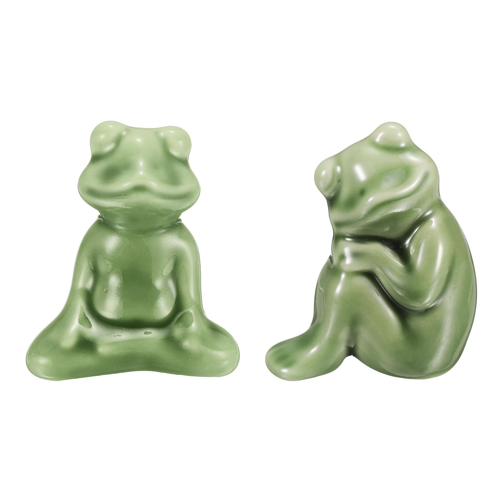 Fundas para pernos de inodoro uxcell en forma de rana verde decorativa