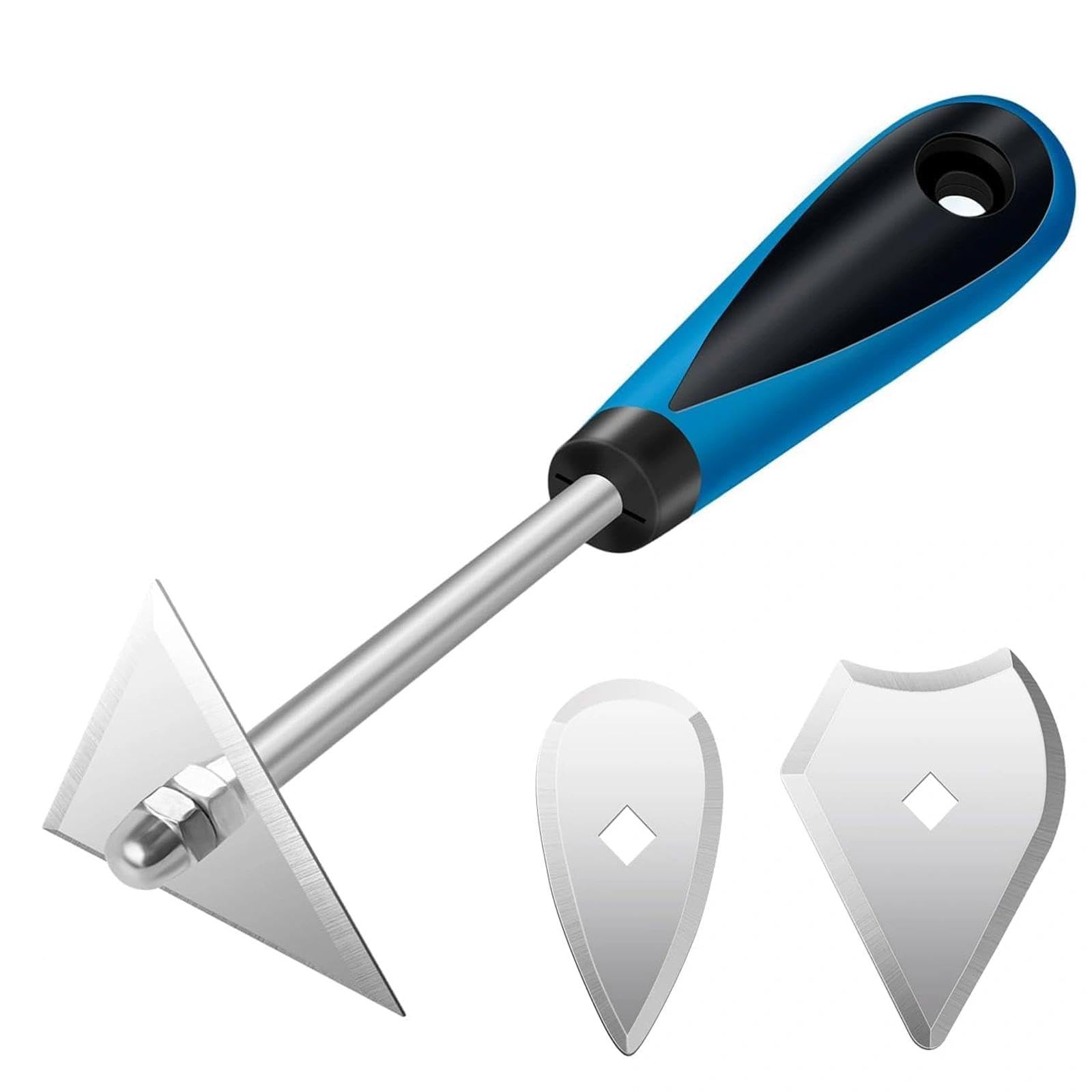 Paint Scraper Tool Set, 3-in-1Shave Hook Scraper with Replacement Steel Blades, Professional Remover & Wood Metal Walls Furniture Surfaces Easy Removal for Home Renovation Woodworking & DIY