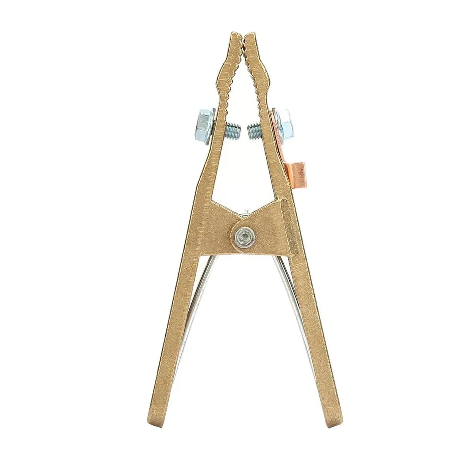 Soporte de electrodo de soldadura de cobre, herramienta de soldadura con Clip de cable de tierra