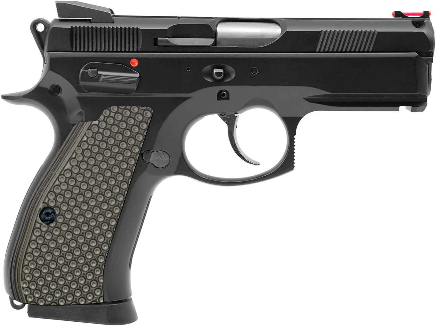 Guuun CZ 75 Compact Grips OPS Golf Dimple Texture Thin CZ P-01 G10 Grips