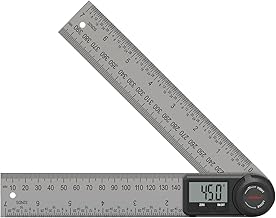 lifcasual Régua de medição dobrável 2 em 1 Régua Régua Reta Tela LED digital Medição de 360 graus Ângulo interno Medição do ângulo externo