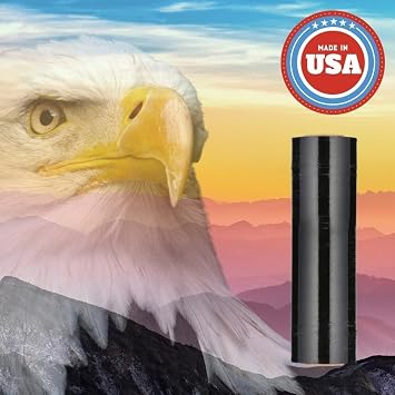 PSBM Dark Black Stretch Wrap, 96 Rolls 18 Inch x 1500 Feet 63 Gauge Heavy Duty Plastic Wrap Industrial Strength Shrink Film for Moving, Packing & Shipping