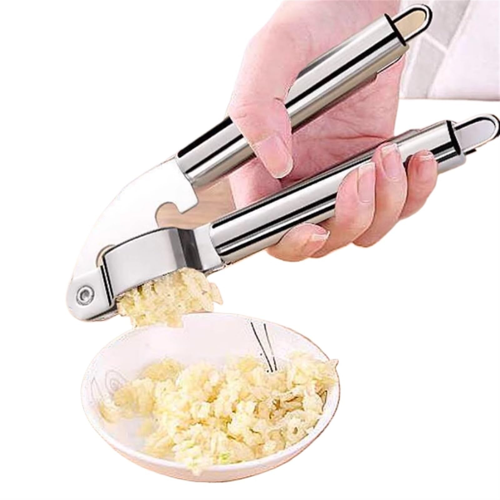 Knoblauchpresse und robuster Schäler, spülmaschinenfest und leicht zu reinigendes Küchenwerkzeug für mühelose Knoblauchzubereitung, unverzichtbares Kochgerät für Hobbyköche