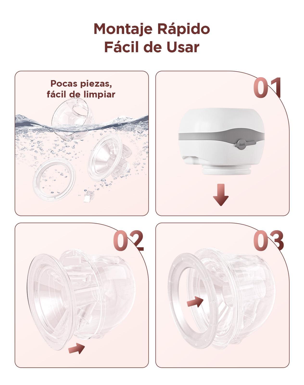 Haokoo Sacaleches Electricos Manos Libres Portatil, 201g Ligero Extractor de Leche Materna Electrico, Recargable, Sin BPA, 3 Modos y 12 Niveles, 21mm/24mm Brida, para Viajes, Oficina, 1 Pieza