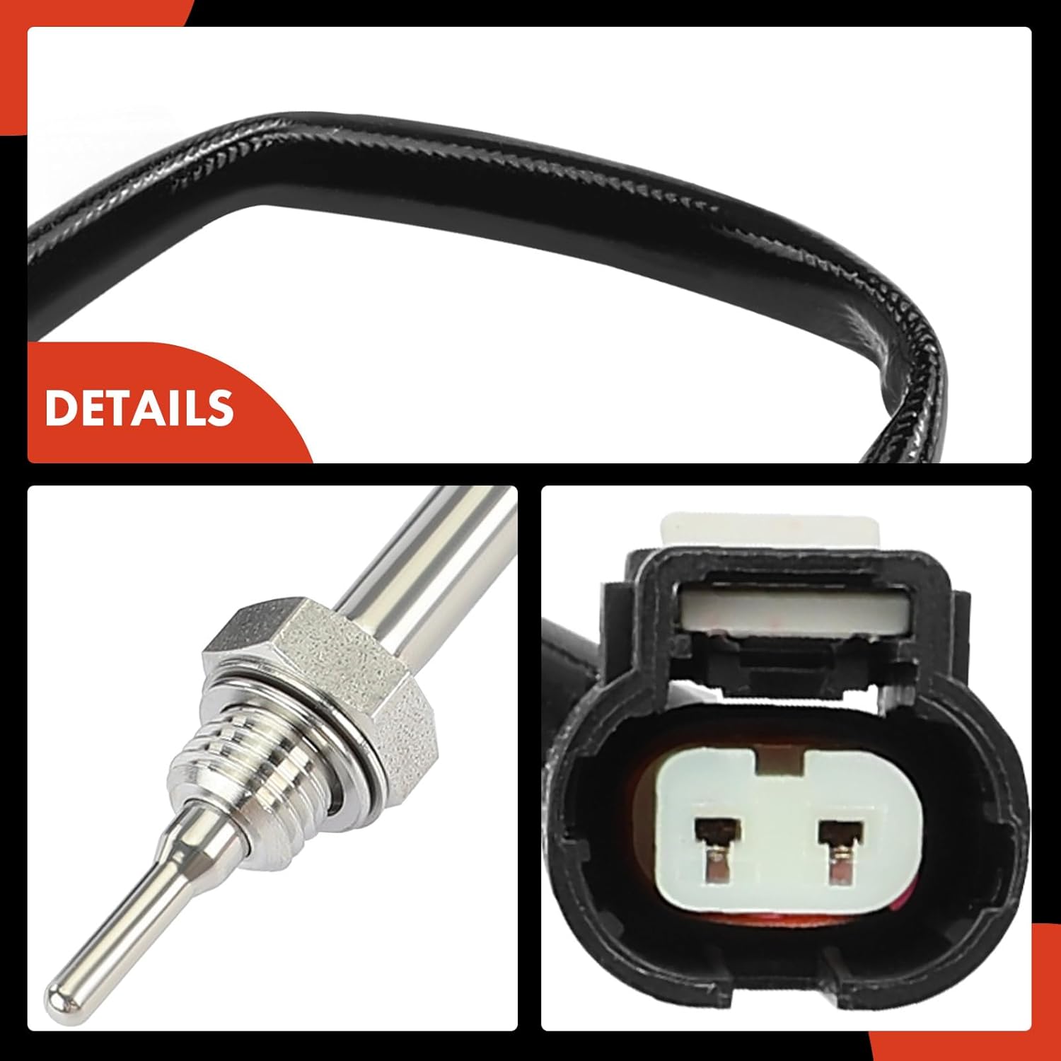 A-Premium Exhaust Gas Temperature Sensor Compatible with BMW 328d 2014-2017 2.0L, 328d xDrive 2014-2017 2.0L, X3 2015-2017 2.0L