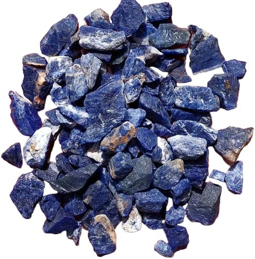Krishiv Exports - 10 piezas de trozo natural de sodalita en bruto, cristal de sodalita natural, roca de sodalita en bruto, trozo de sodalita en