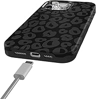Vista 2 de Casely Funda para iPhone 15 Pro - Into The Wild Black Leopard Bold Case - Compatible con MagSafe y botón de acción