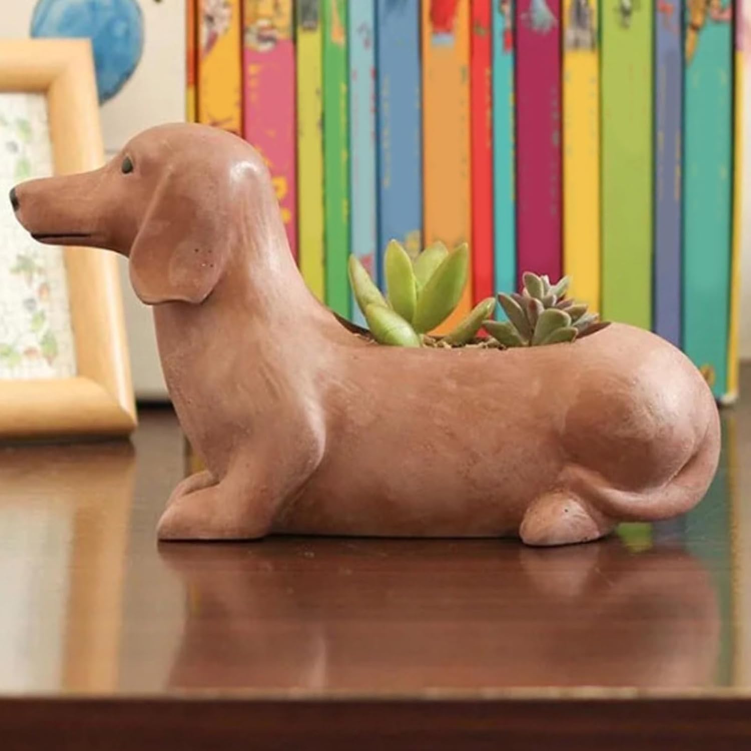 Succulent Planter Moulds Vase Molds Dachshund Dog Shape Flowerpot Molds Epoxy Resin Mold Pen Storage Holder Molds