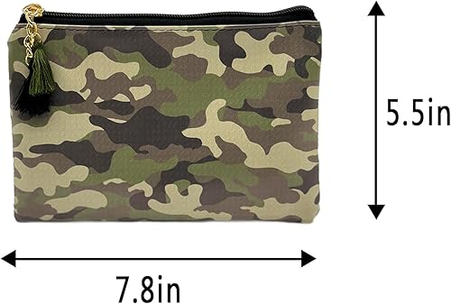 Miniatura 2 de Bonita bolsa de cosméticos pequeña para mujeres y niñas, de piel sintética, pequeña bolsa de aseo de viaje, organizador de accesorios con borla de