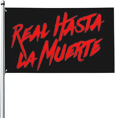 Miniatura 1 de Bandera de Anuel Rapper Aa Singer Real Hasta La Muerte con logotipo para interiores y exteriores, banderas para jardín, patio, fiesta, habitación,