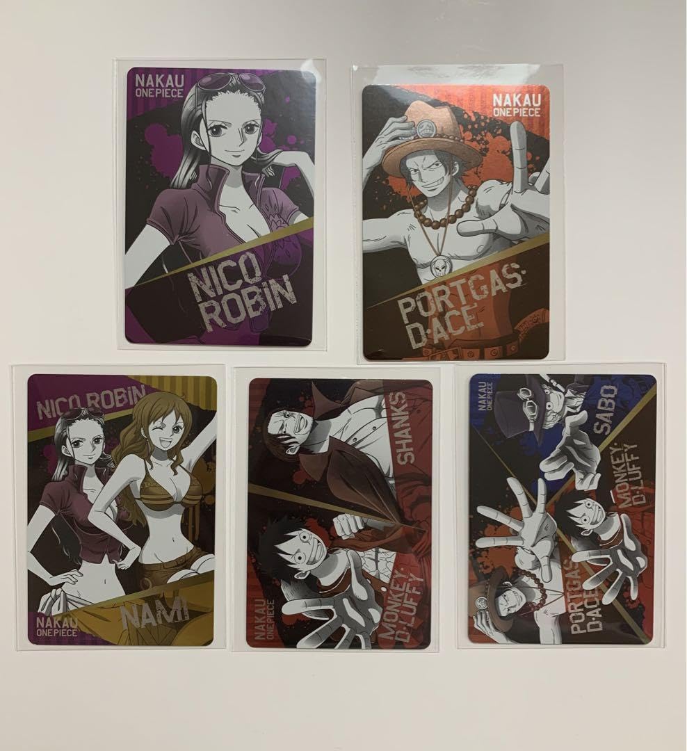Amazon.co.jp: なか卯 コラボ ONEPIECE カード 5枚セット : おもちゃ